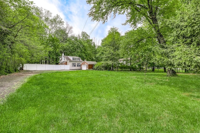 63 Viola Rd, Suffern, NY 10901 - view of yard featuring a forest view and fence