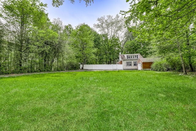 63 Viola Rd, Suffern, NY 10901 - view of yard featuring fence and a wooded view