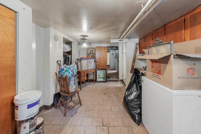 interior space featuring washer / dryer