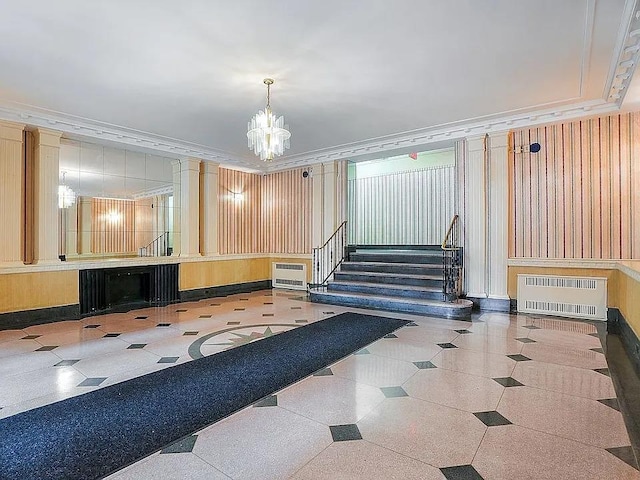 community lobby featuring stairway