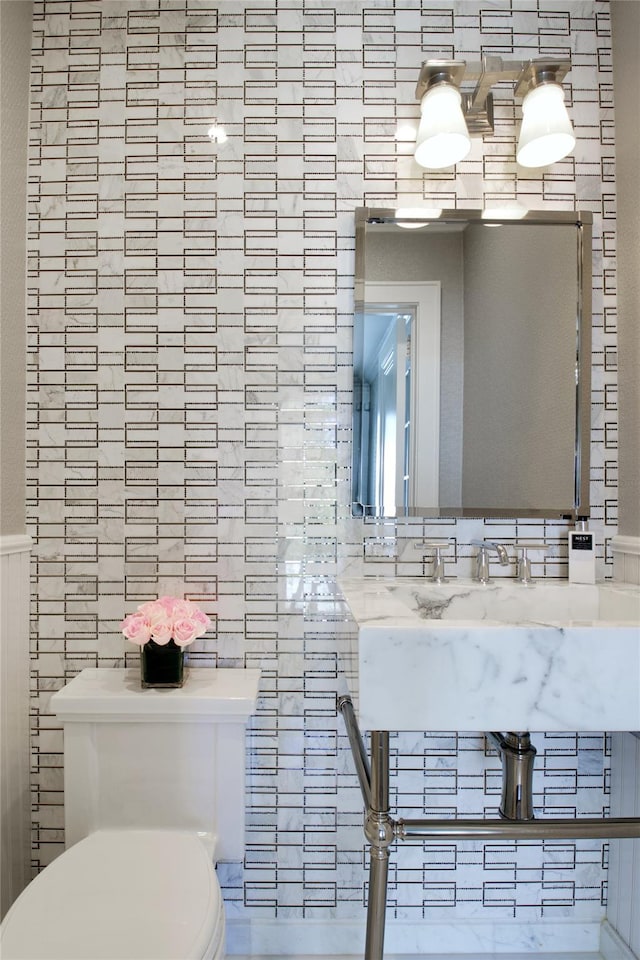 bathroom with toilet