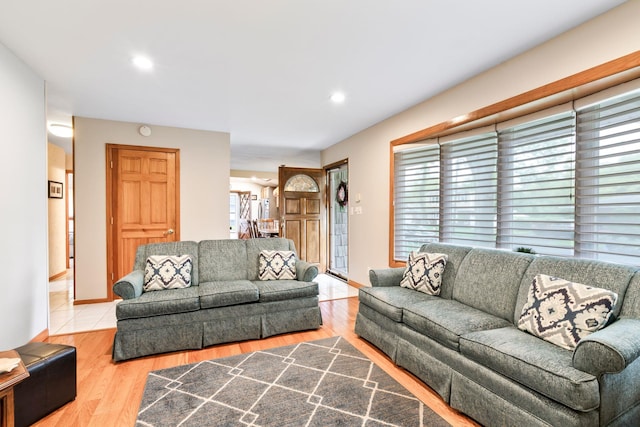 15 Kevin Rd, Commack, NY 11725 - living room featuring wood finished floors and recessed lighting
