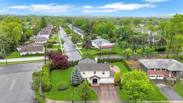aerial view of residential area