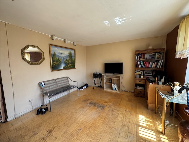 interior space featuring wood finished floors