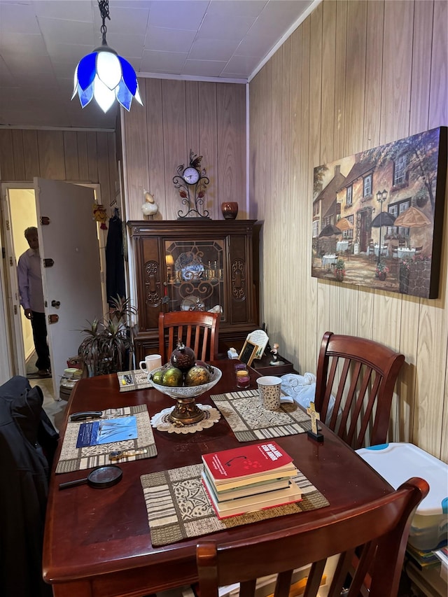 1171 Leland Ave, Bronx, NY 10472 - dining space featuring wood walls