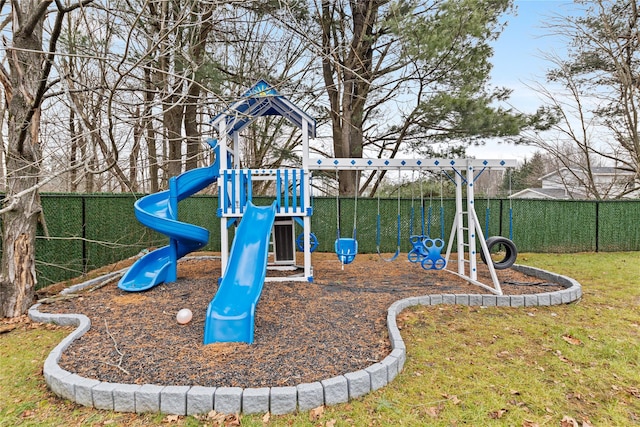 93 Wood Ave, Monticello, NY 12701 - community play area with a yard and fence