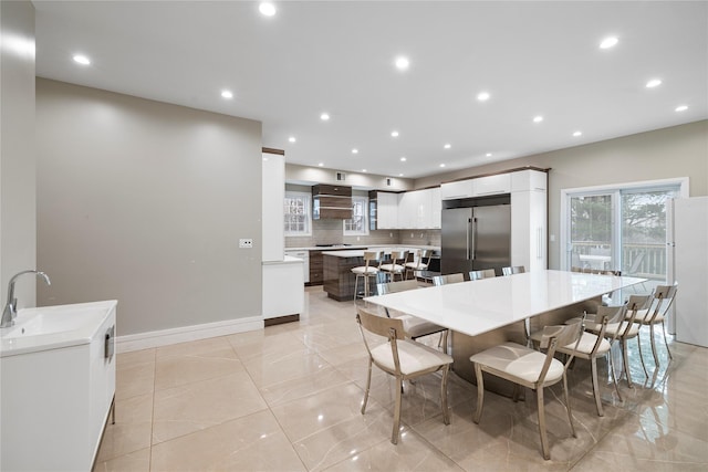 93 Wood Ave, Monticello, NY 12701 - dining space featuring recessed lighting and baseboards