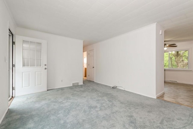 900 Cedar Dr, Southold, NY 11971 - carpeted empty room featuring ceiling fan and baseboards