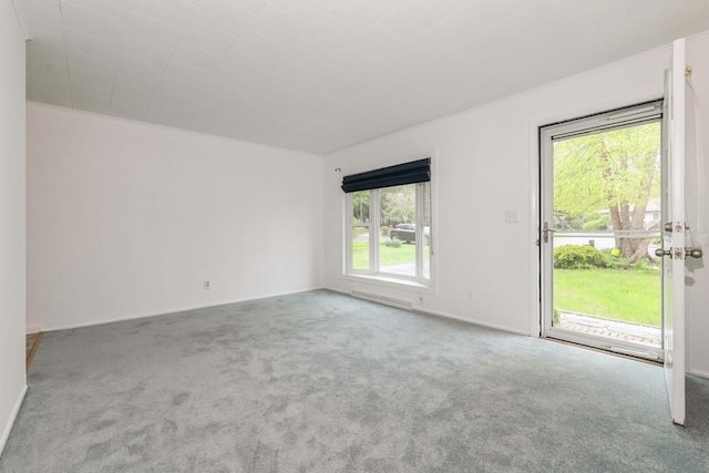 900 Cedar Dr, Southold, NY 11971 - unfurnished living room featuring carpet flooring and healthy amount of natural light
