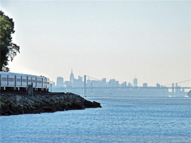 water view with a notable bridge