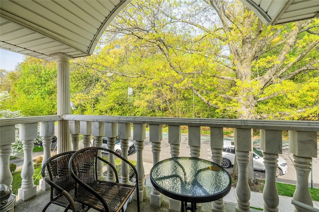 view of balcony