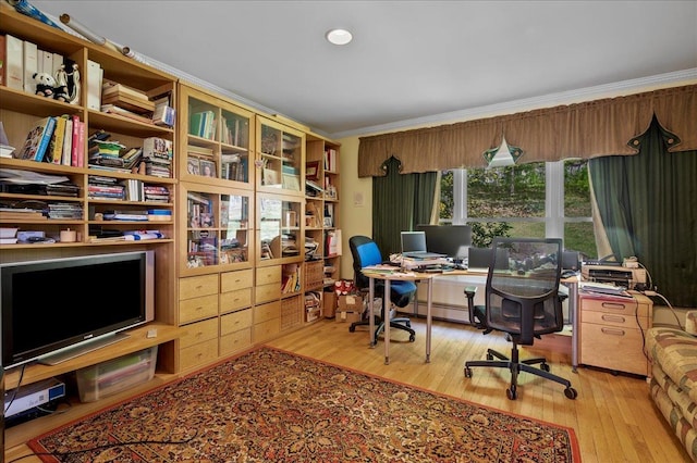 4 Pine Glen Dr, Blauvelt, NY 10913 - office featuring crown molding and wood finished floors