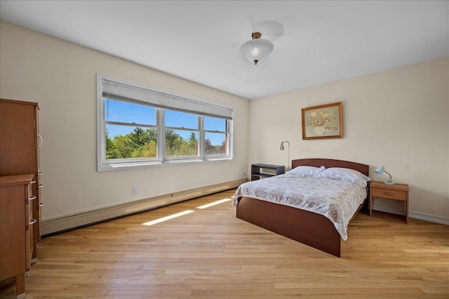 4 Pine Glen Dr, Blauvelt, NY 10913 - bedroom featuring baseboards, light wood finished floors, and baseboard heating