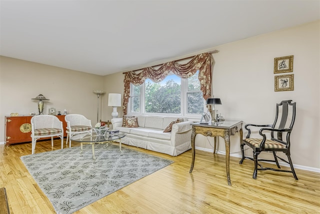 8 Ferndale Rd, New City, NY 10956 - sitting room featuring wood finished floors and baseboards