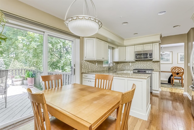 8 Ferndale Rd, New City, NY 10956 - dining space featuring light wood finished floors