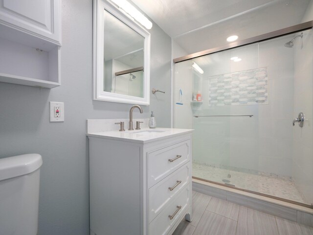 6204 Rte 52, Ellenville, NY 12428 - full bathroom with a shower stall, vanity, and toilet