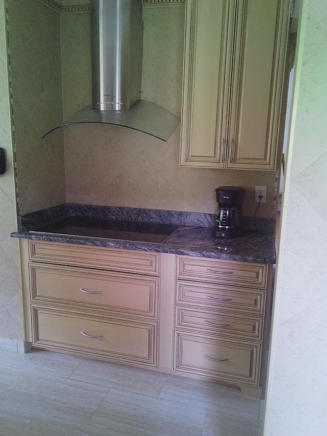 6204 Rte 52, Ellenville, NY 12428 - bar with black electric cooktop