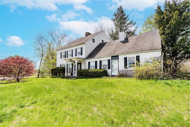 2641 Salt Point Tpke, Clinton Corners, NY 12514 - back of property featuring a chimney and a yard