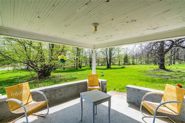 2641 Salt Point Tpke, Clinton Corners, NY 12514 - view of patio / terrace featuring view of wooded area
