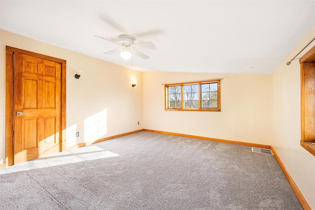53 Jameson Hill Rd, Clinton Corners, NY 12514 - empty room featuring a ceiling fan, baseboards, and carpet flooring