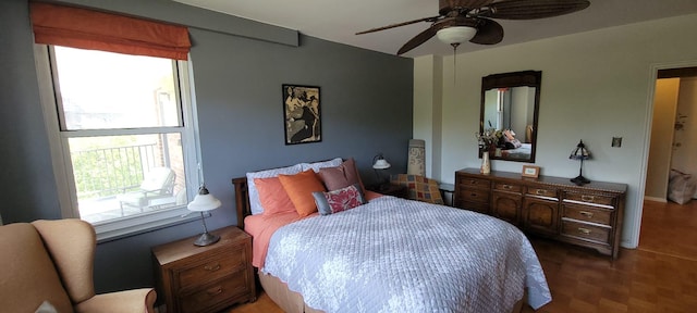 2601 Henry Hudson Pkwy Unit 5E, Bronx, NY 10463 - bedroom featuring a ceiling fan