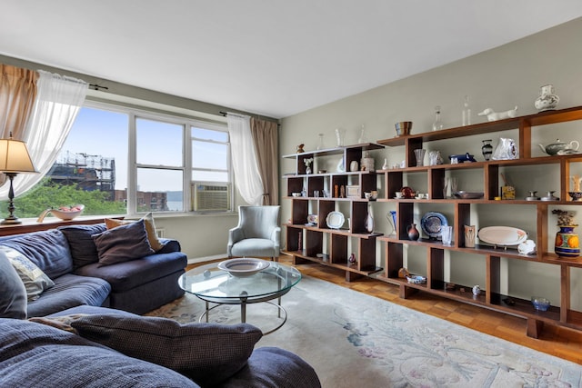 2601 Henry Hudson Pkwy Unit 5E, Bronx, NY 10463 - living room with cooling unit