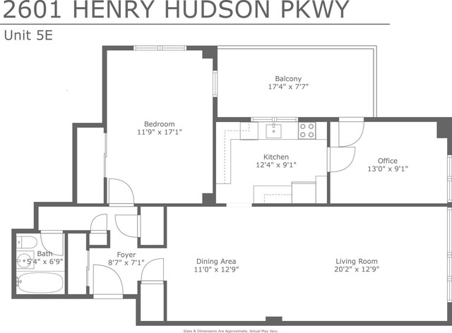 2601 Henry Hudson Pkwy Unit 5E, Bronx, NY 10463 - view of room layout
