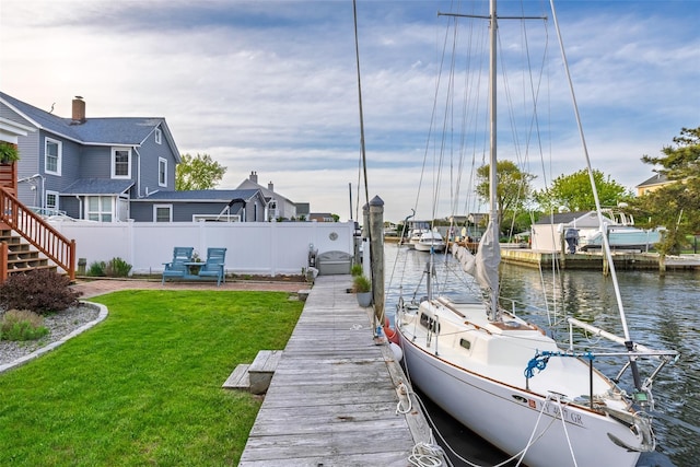159 Araca Rd, Babylon, NY 11702 - dock area with a water view