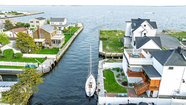159 Araca Rd, Babylon, NY 11702 - aerial view of residential area featuring a large body of water