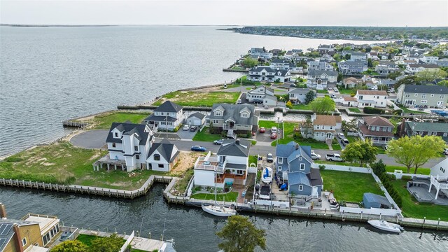 159 Araca Rd, Babylon, NY 11702 - aerial view of residential area with a large body of water