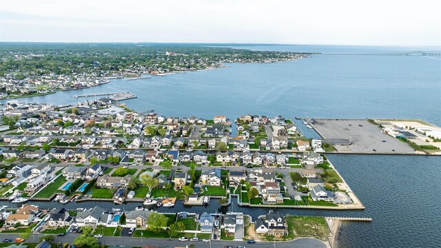 159 Araca Rd, Babylon, NY 11702 - aerial view of residential area featuring a large body of water
