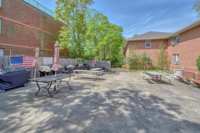 121 N Broadway # 31A, White Plains, NY 10603 - view of patio / terrace featuring area for grilling and fence