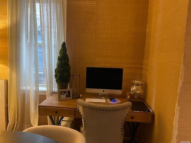 view of home office