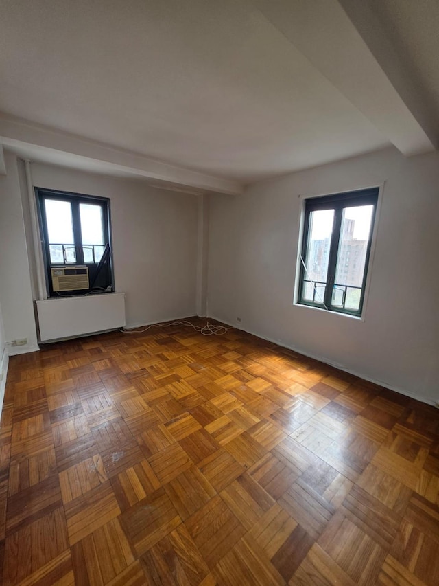 spare room featuring cooling unit