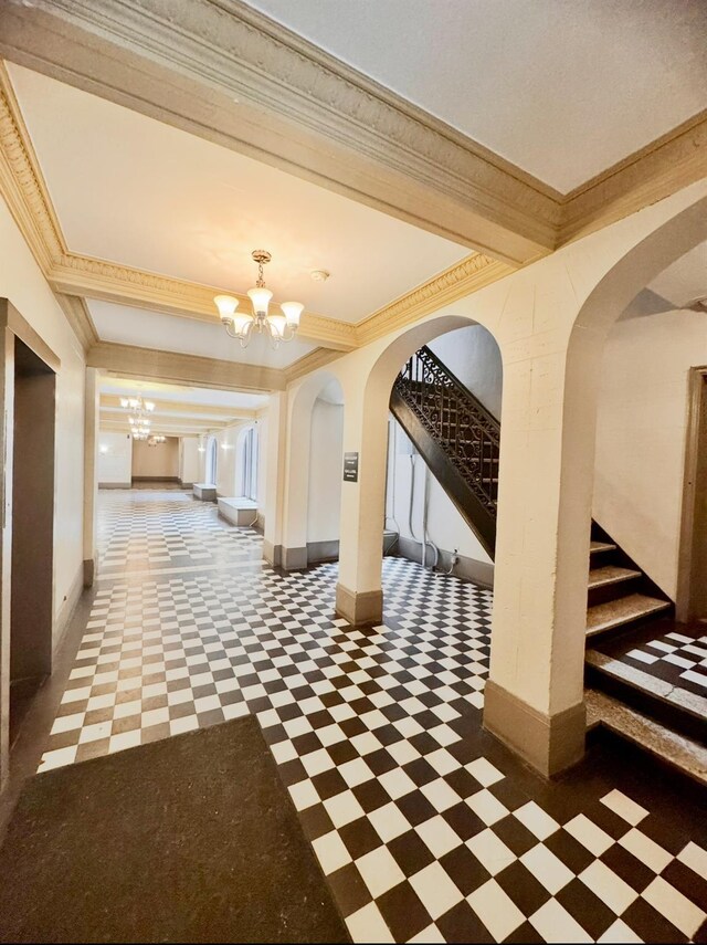 lobby with stairway