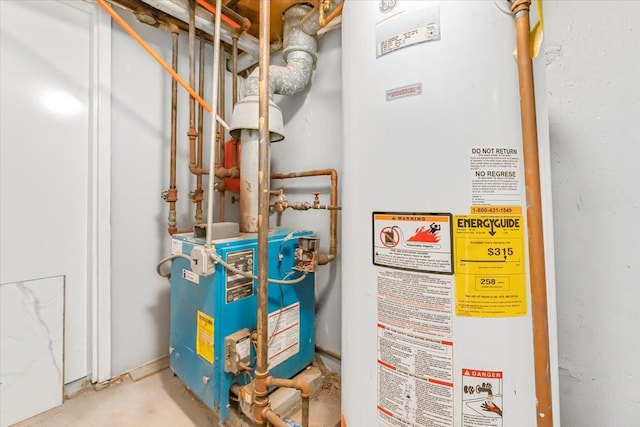 3135 Gunther Ave, Bronx, NY 10469 - utility room featuring water heater