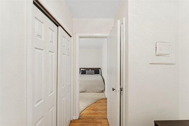 91 Tulip Ave Unit B1, Cartion, Floral Park, NY 11001 - hallway featuring light wood finished floors