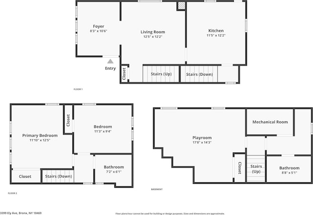 3399 Ely Ave, Bronx, NY 10469 - view of layout