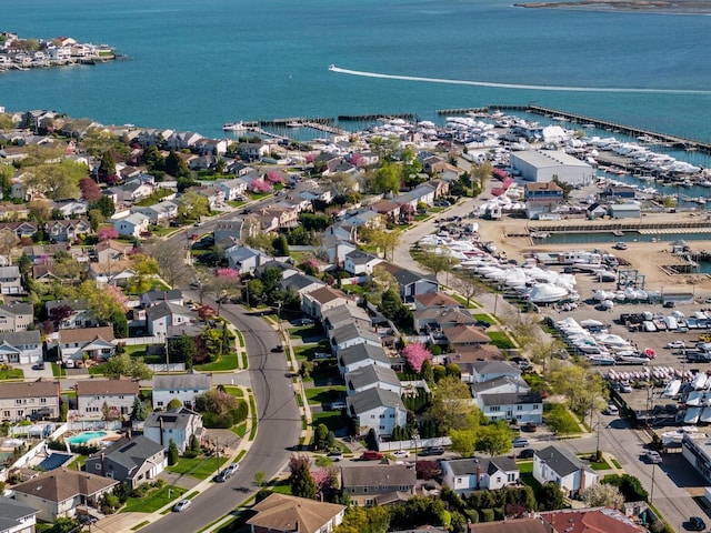 2035 Sans Ave, Merrick, NY 11566 - aerial view with a water view and a residential view