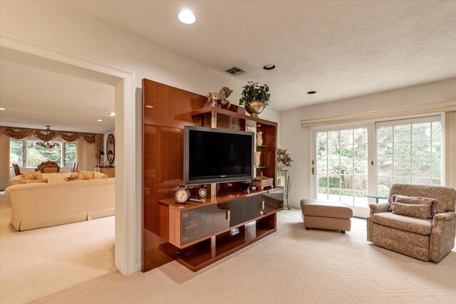 1603 Cynthia Ct, Hewlett, NY 11557 - carpeted living room with plenty of natural light and recessed lighting