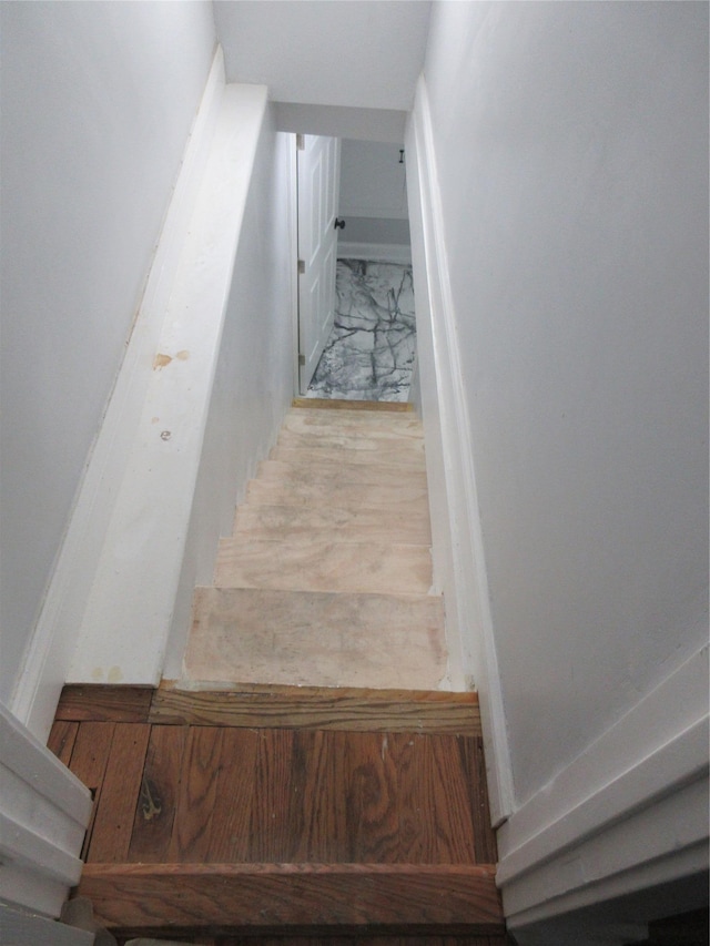 949 E 213th St, Bronx, NY 10469 - staircase with wood finished floors