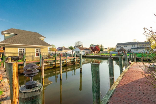 44 S Montgomery Ave, Bay Shore, NY 11706 - dock area with a water view and a residential view