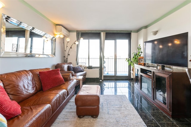 25-40 Shore Blvd Unit 6M, Astoria, NY 11102 - living area featuring an AC wall unit