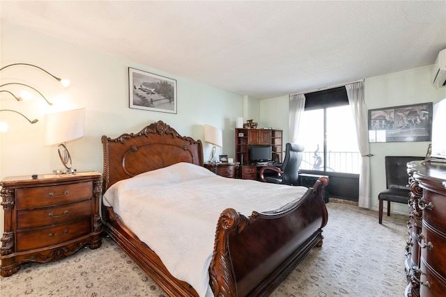 25-40 Shore Blvd Unit 6M, Astoria, NY 11102 - bedroom with an AC wall unit and light colored carpet
