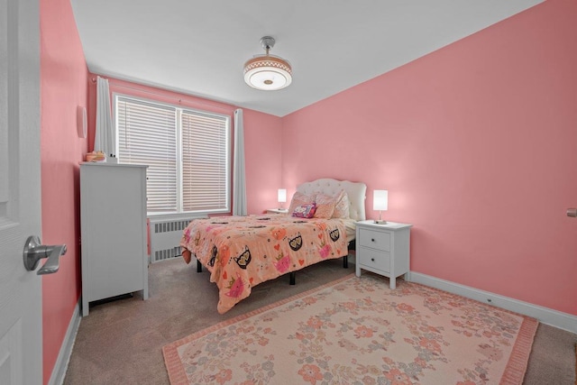 19 Abeel St Unit 6E, Yonkers, NY 10705 - bedroom featuring baseboards, light carpet, and radiator