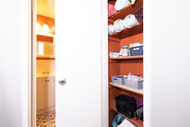 view of closet