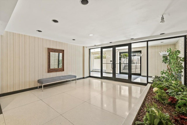 377 Westchester Ave Unit 6C, Port Chester, NY 10573 - community lobby featuring wallpapered walls
