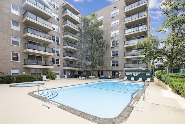 377 Westchester Ave Unit 6C, Port Chester, NY 10573 - community pool with a patio area