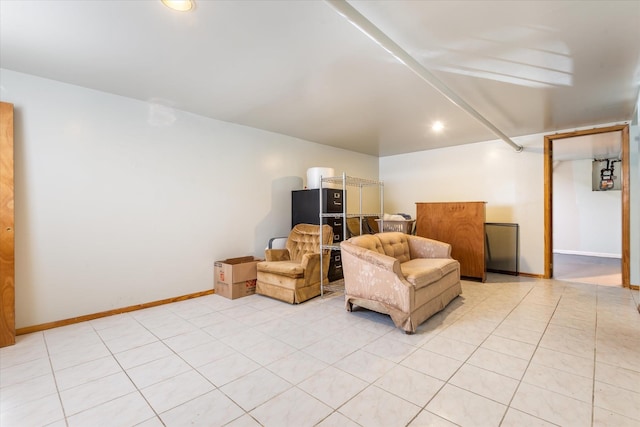 150-20 77th Ave, Kew Garden Hills, NY 11367 - sitting room with baseboards and light tile patterned floors