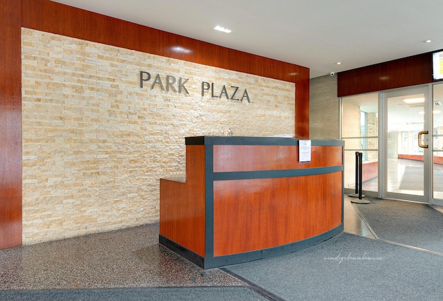 view of reception area
